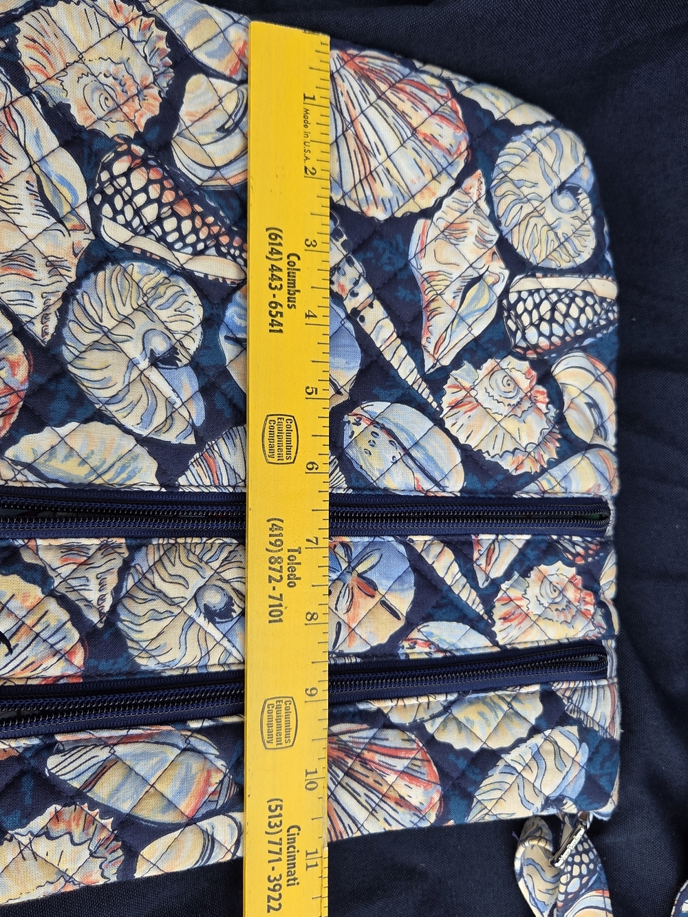 Vera Bradley Navy Shell Quilted Crossbody - Picture 10 of 10